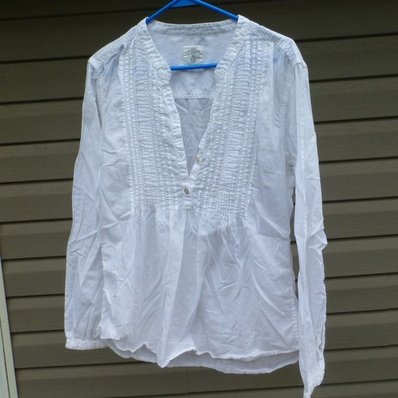 H&M L.O.G.G. Super Light White Cotton Sz 12 Tunic Top - Picture 1 of 8